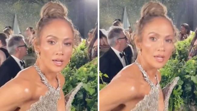 Jennifer Lopez has been accused of being "curt" in a viral TikTok video from the Met Gala.