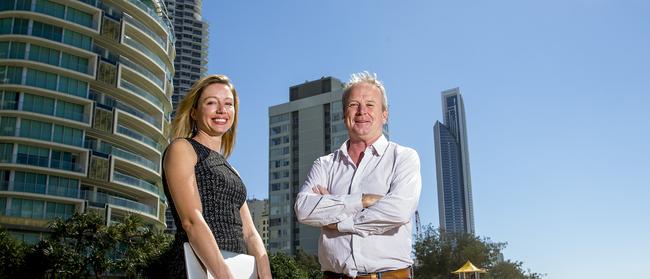 Sharon Hunneybell and Danny Maher launched the Gold Coast Hub in 2017. Picture: Jerad Williams