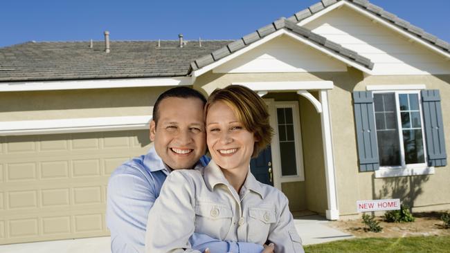 Couple with New House; home loan generic