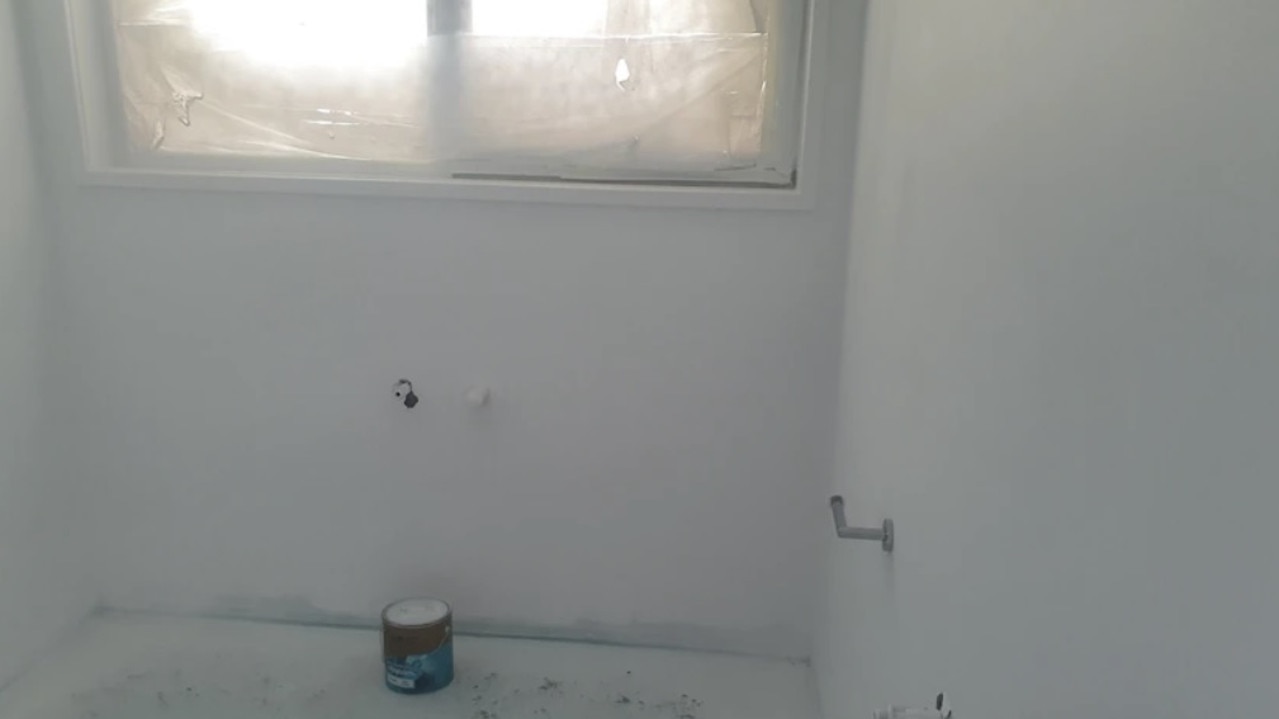 Katrina Phillips’ house has been left without a toilet, bath or kitchen. Picture: Supplied