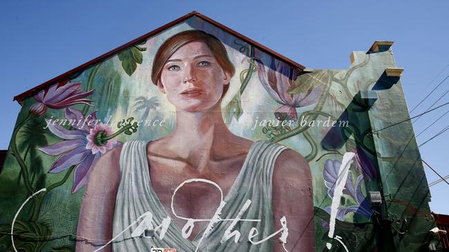 Residents were outraged that this mural replaced the ‘It’s Like a Jungle Sometimes’ street art mural on the side of a Newtown building on Enmore Road. Picture: John Apppleyard