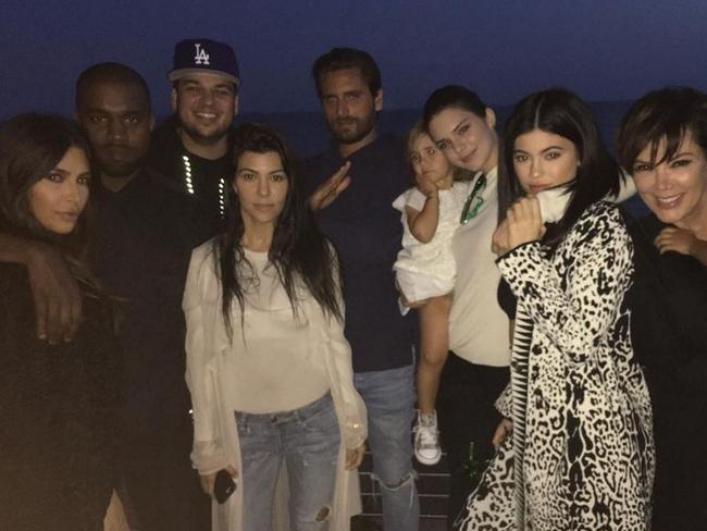 Rob Kardashian reunites with family for his birthday. Picture: Kourtney Kardashian/Instagram.