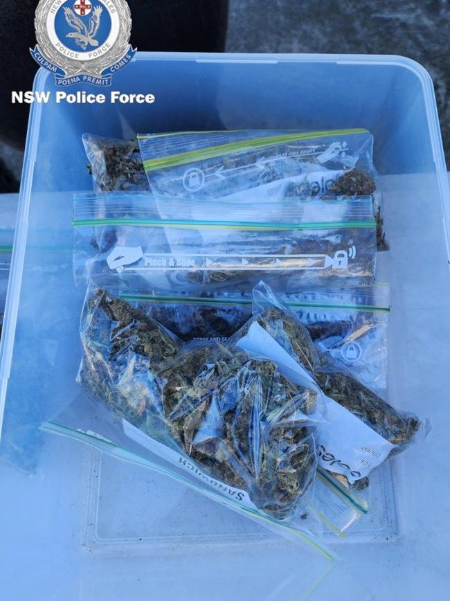Some of the cannabis seized.