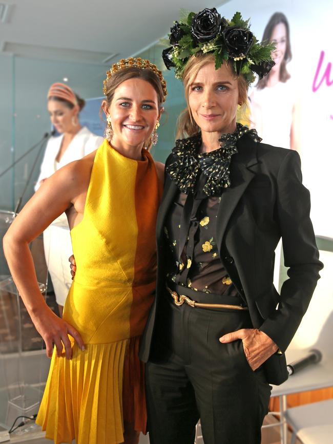 Michelle Payne and Rachel Griffiths. Picture: Fiona Hamilton