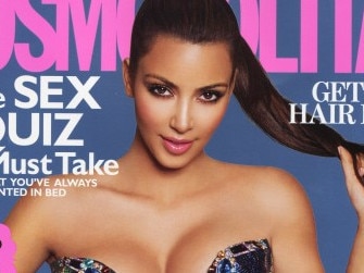 Kim Kardashian on the cover of Cosmopolitan magazine in Australia.