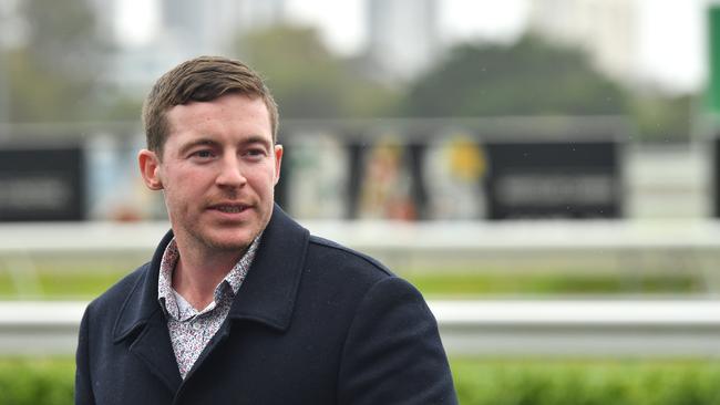 Trainer Ben Currie is seen during the QTIS Jewel Raceday at Aquis Park on the Gold Coast, Saturday, March 16, 2019. (AAP Image/Darren England) NO ARCHIVING, EDITORIAL USE ONLY