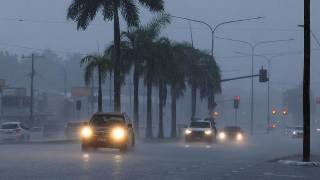 Wet weather has set in across Far North Queensland, with the region experiencing an “exceptional” amount of April rainfall over the past 24 hours. Picture: Brendan Radke