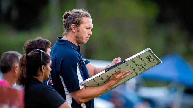 Aussie Rules - Gympie Cats vs Bay Power  - Coach Courtney Findlay Cats. Picture: Leeroy Todd