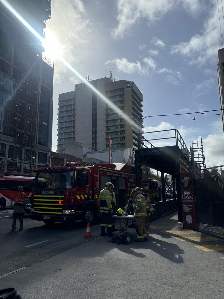 Early morning market shoppers were shocked to find the Adelaide Central Market closed on Saturday morning after emergency services were called out to reports of a fire in the car park.