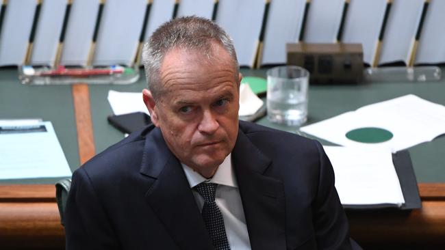 Leader of the Opposition Bill Shorten during Question Time in the House of Representatives at Parliament House last week.