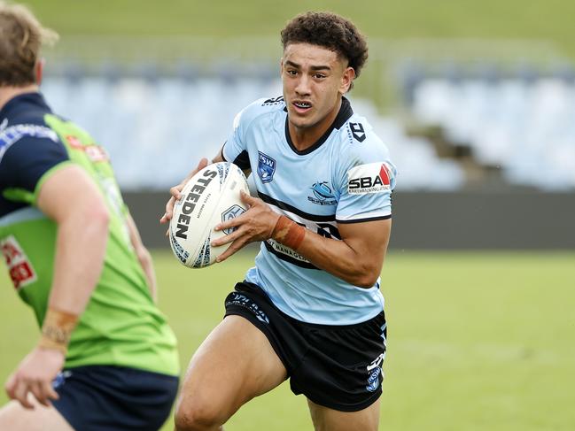 Sharks fullback Siteni Taukamo is rising through the Cronulla pathways. Picture: Tim Hunter.