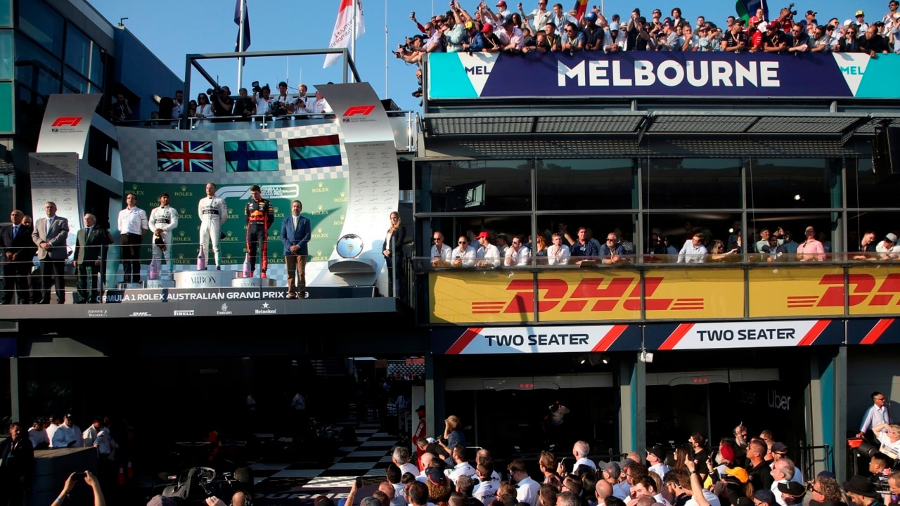 Numbers are flocking to the F1 in Melbourne on Friday morning