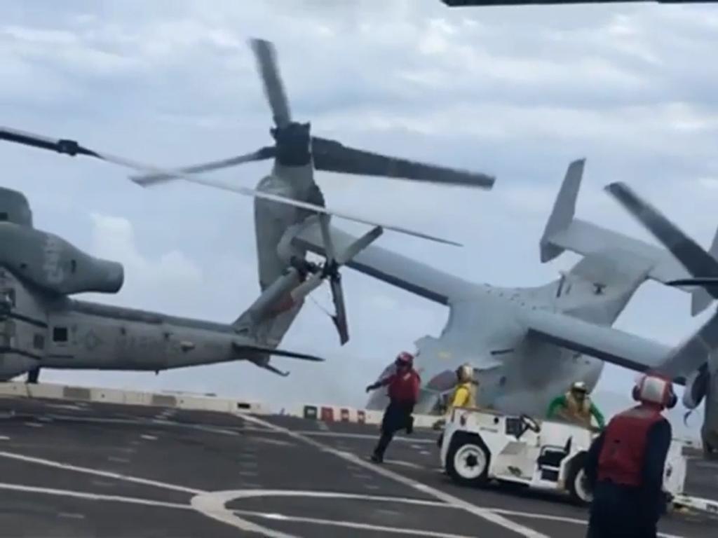 Video of 2017 US Osprey crash off Qld emerges online | The Courier Mail