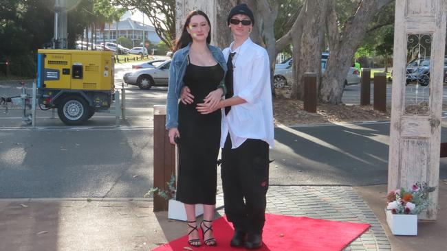 Tobias Bennett and Keira Dekroon at the Hervey Bay State High School formal.