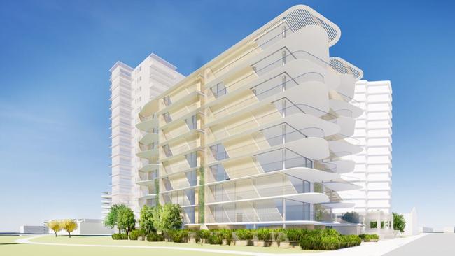 Artist impression of a propose tower on Goodwin Terrace in Burleigh Heads. Picture supplied by Gold Coast City Council