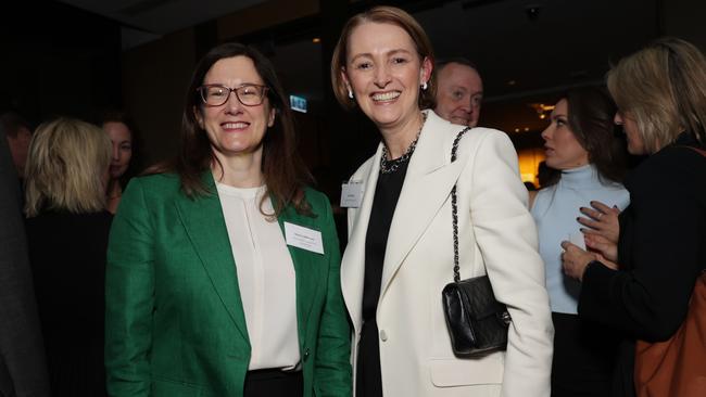 Helen Lofthouse and Telstra’s Vicky Brady. Picture: Jane Dempster/The Australian.