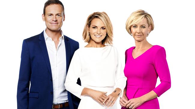 The new hosts of TODAY — Tom Steinfort, Georgie Gardner and Deb Knight.