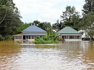 North Lismore during the floods. Picture: Marc Stapelberg