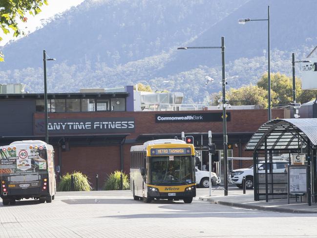 Glenorchy bus mall. Picture: Chris Kidd