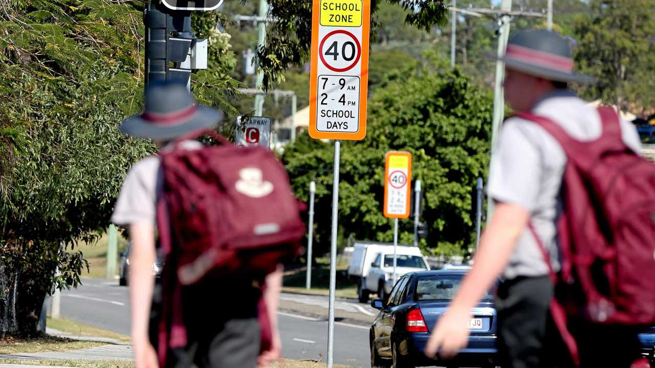 PANIC TIME: Parents can lose the driving plot at school drop-off. Picture: Renae Droop