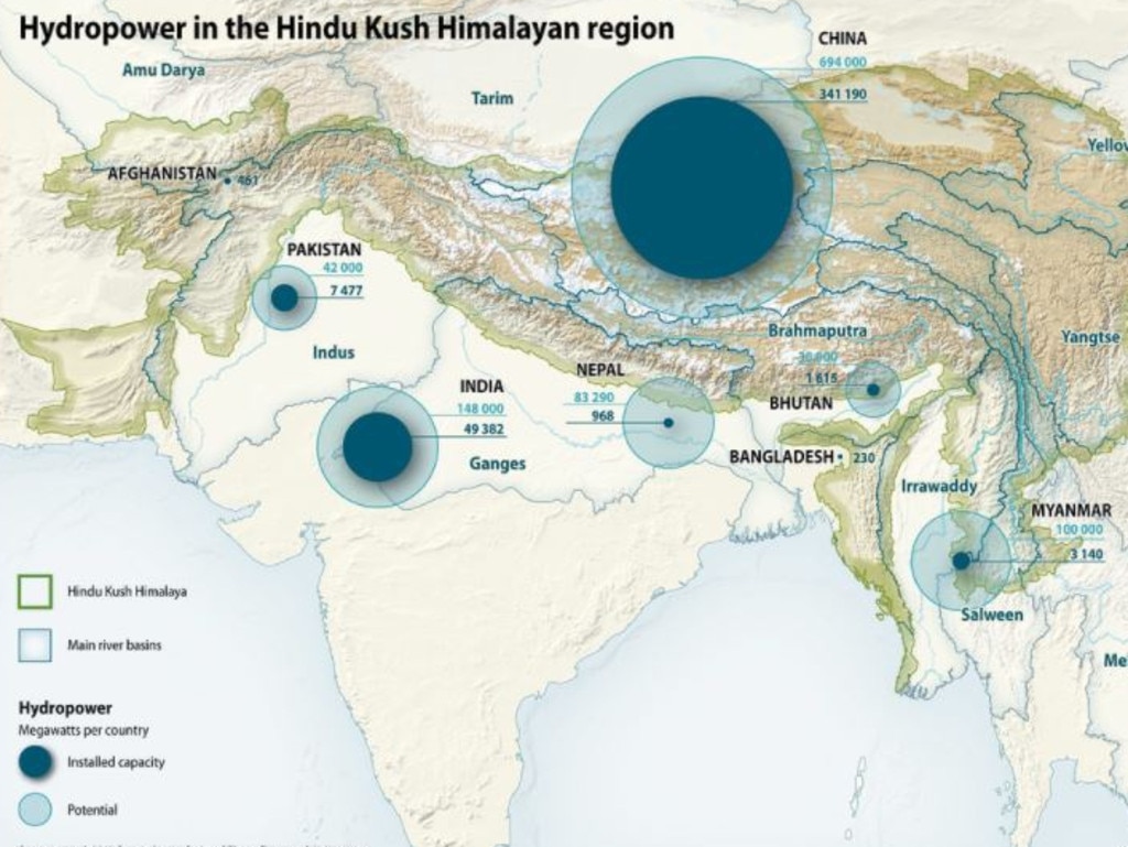 China already has vast amounts of hydro electric power in the Hindu Kush Himalayan and Tibetan Plateau regions. Picture: GRID-Arendal/Norwegian Government