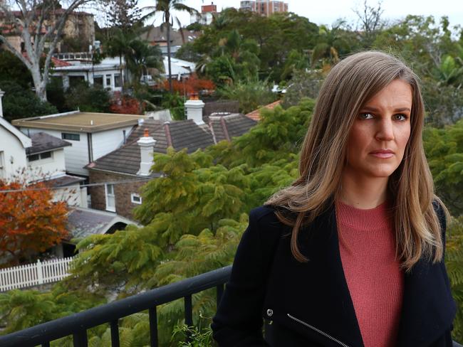 TEACHERS PET...8/6/18: Renee Simms - the niece of missing Sydney woman Lyn Dawson at her home in Neutral Bay, Sydney. John Feder/The Australian.