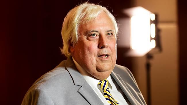 Clive Palmer announces he will pay former QN workers the $7 million remaining in unpaid entitlements, but not the $66.8 million bill taxpayers picked up. Picture: Alix Sweeney