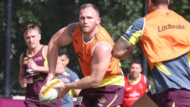 Matt Lodge has committed to the Broncos for two extra years. Picture: Annette Dew