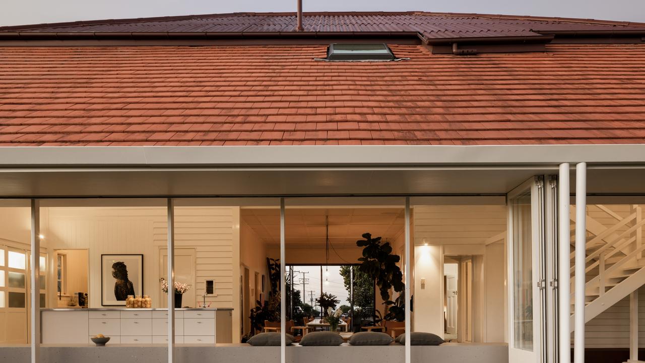 A terracotta-tiled roof is a nod to the past