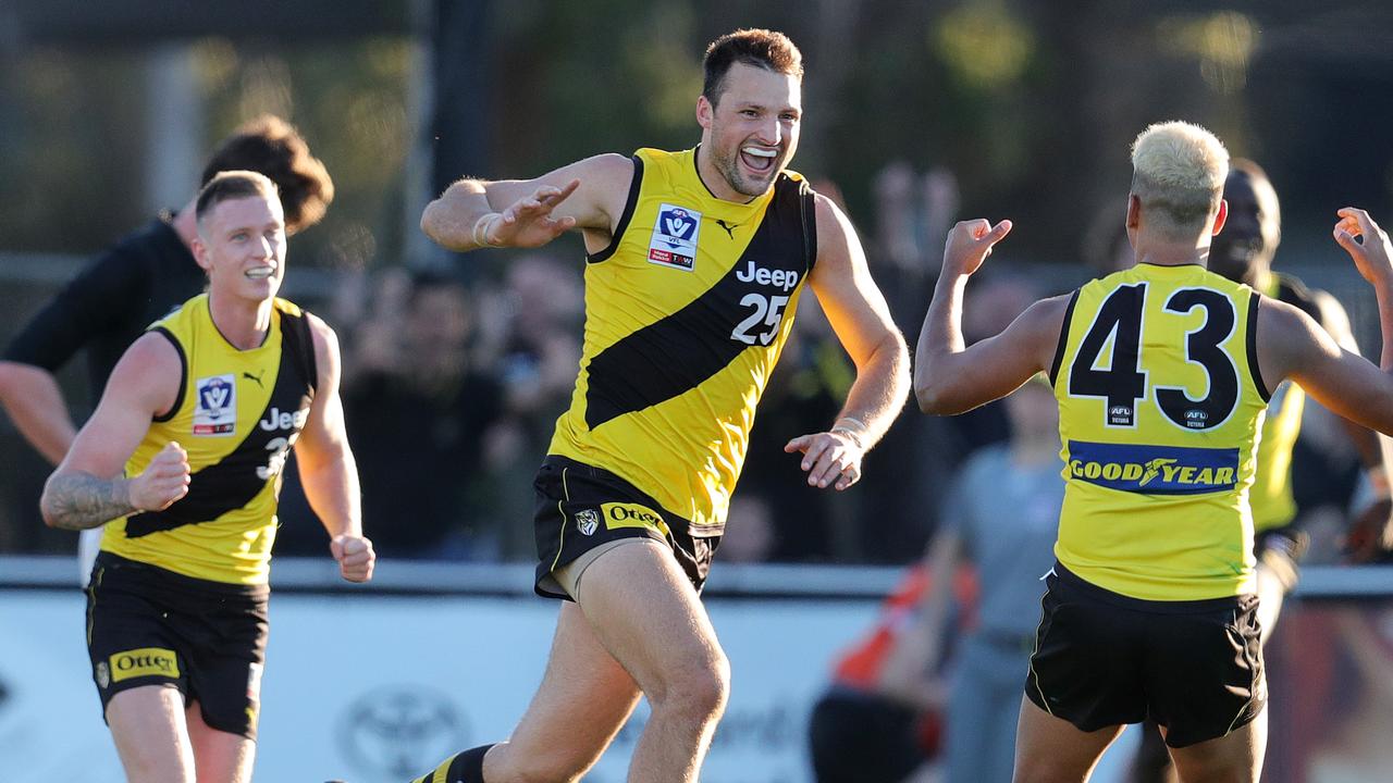 Toby Nankervis kicked the winning goal in a starring performance in the VFL. Picture: Michael Klein