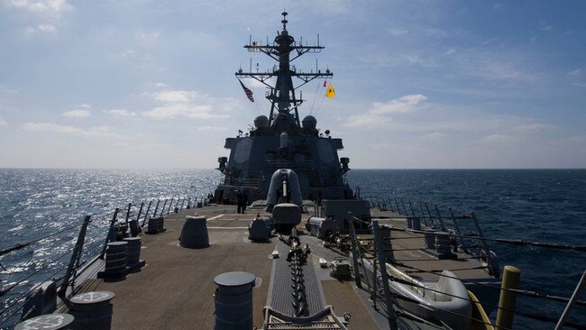 The USS Cole will be sent to the region to work with the UAE navy. Picture: US Department of Defence via AFP