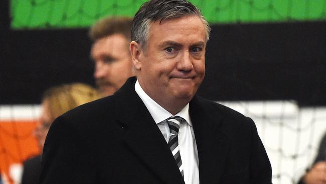 Eddie McGuire says Collingwood is working hard to find out the cause of its injury crisis. Picture: Nicole Garmston