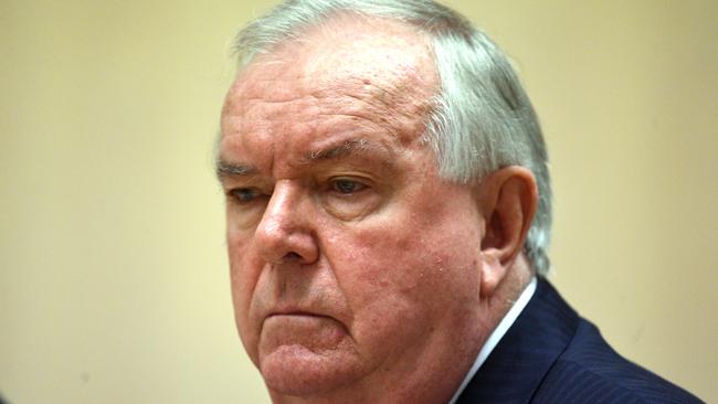 Russell Withers at a Senate Inquiry into the underpayment of employees in Canberra in 2016. Picture: AAP Image/Mick Tsikas