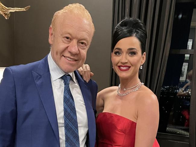 Anthony Pratt and Katy Perry at a function at his New York City home. Picture: Supplied