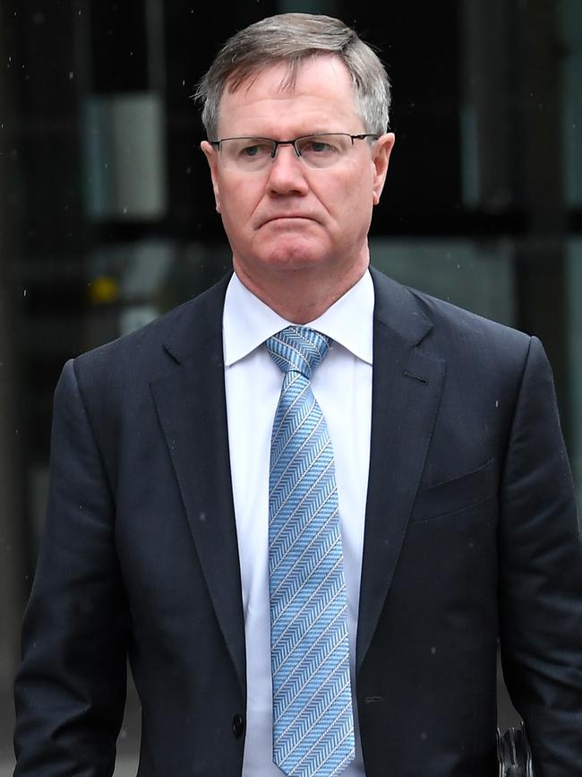 Stephen Healy outside Federal Court