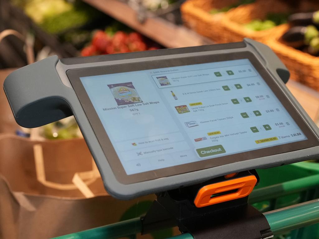 It means customers don't have to use their personal device and can track their shop. Picture: Supplied