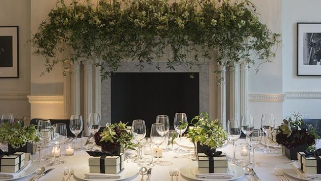 Dinner at Jo Malone's London headquarters. 