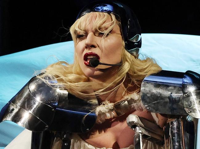 RIO DE JANEIRO, BRAZIL - MAY 3: Lady Gaga performs at Copacabana Beach on May 3, 2025 in Rio de Janeiro, Brazil.  (Photo by Kevin Mazur/WireImage for Live Nation)