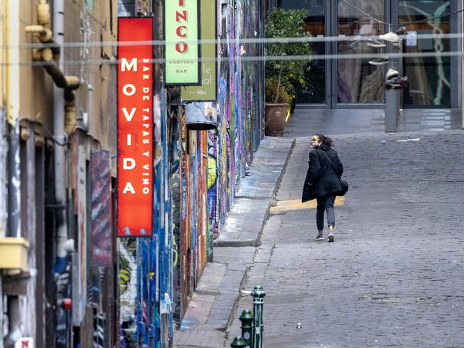 Months of Covid-19 lockdowns since March last year have caused many businesses to shut in the CBD, sparking fresh ideas to reinvigorate the city. Picture: NCA NewsWire / David Geraghty