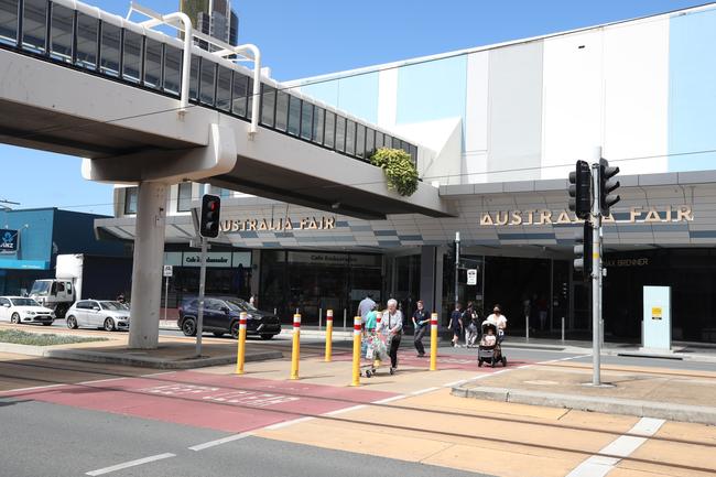 The exterior of an aging Australia Fair shopping centre at Southport. Picture Glenn Hampson