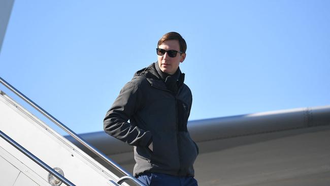 Jared Kushner returning from Saudi Arabia on January 6, 2021. Picture: AFP<br/>