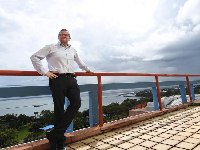 Doubletree Hilton manager Todd Grierson says the Dome atop the Hilton could become Darwin's first Rooftop Esplanade Bar.  Picture Katrina Bridgeford.