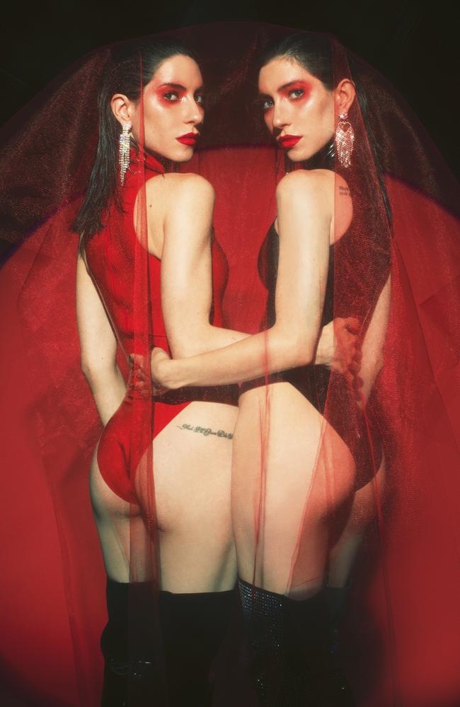 The Veronicas as they appear on their Human album cover. Picture: Supplied