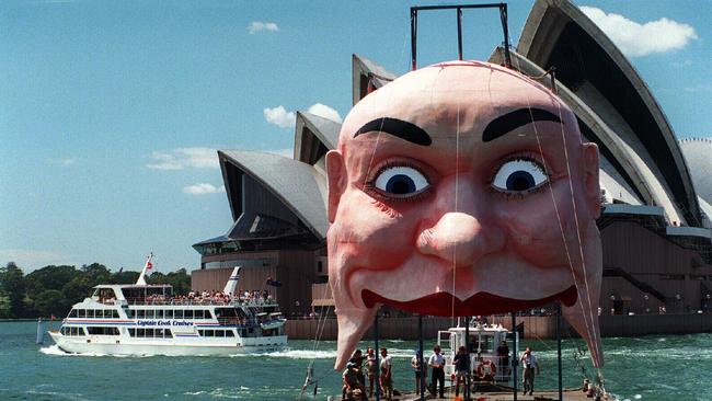 The face of Luna Park catches a ride during a 2001 re-fit.