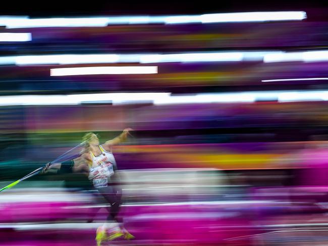 Katharina Molitor of Germany competes in the Women’s Javelin final during day five of the 16th IAAF World Athletics Championships London 2017 at The London Stadium on August 8, 2017 in London, United Kingdom. Picture: David Ramos/Getty Images
