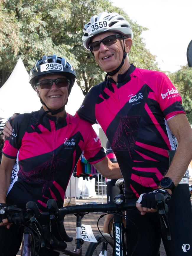 Thousands of cyclists took to the streets of the river city on Sunday for the Tour de Brisbane. \Photo: Grace Kessels.