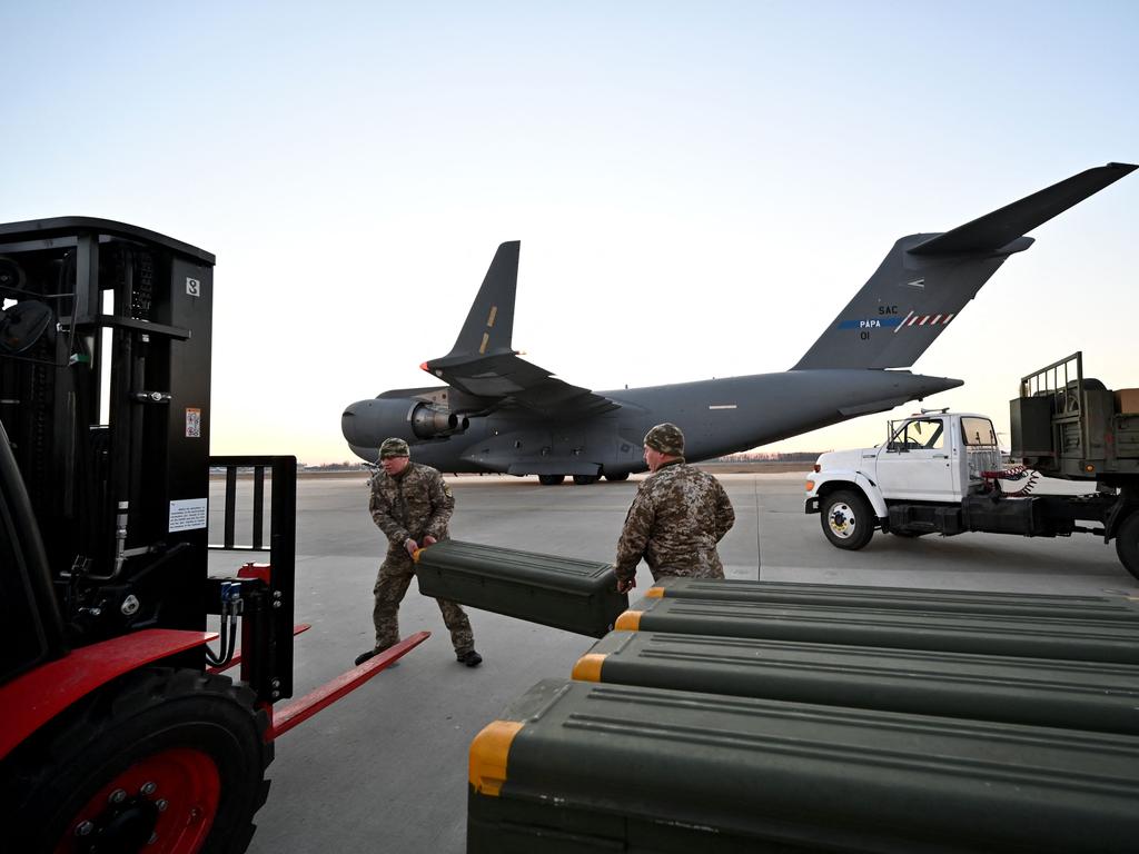 The US has so far pledged over $13.5 billion (A$21.5 billion) in military aid to Ukraine.