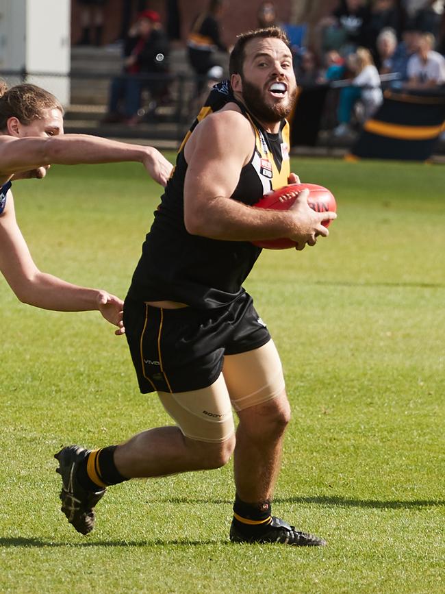 Brighton stalwart John McPherson continues to contribute for the Bombers. Picture: AAP/Matt Loxton.