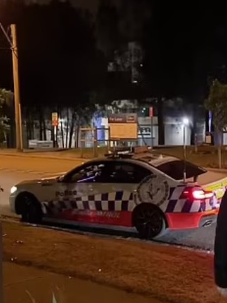 Cops waited for Kyle outside KIIS FM studios in Sydney. Picture: Instagram