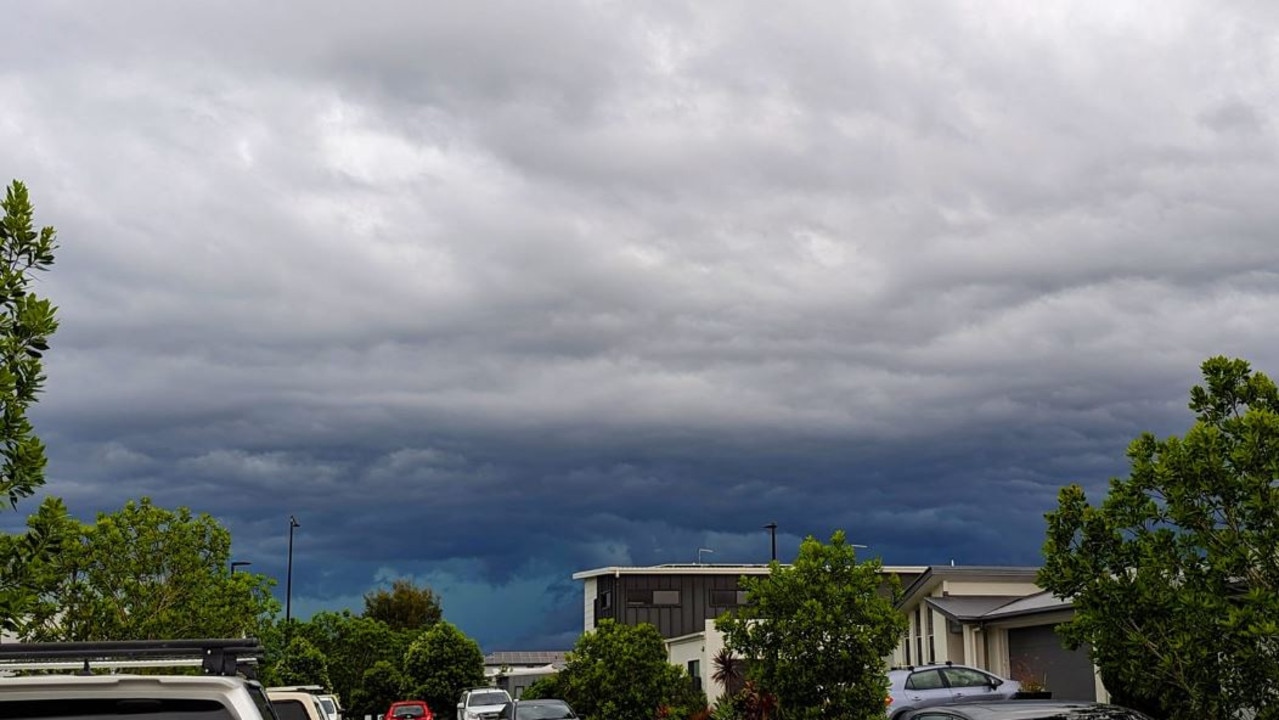 The storms seen from Palmview. Picture: Ella Marriott